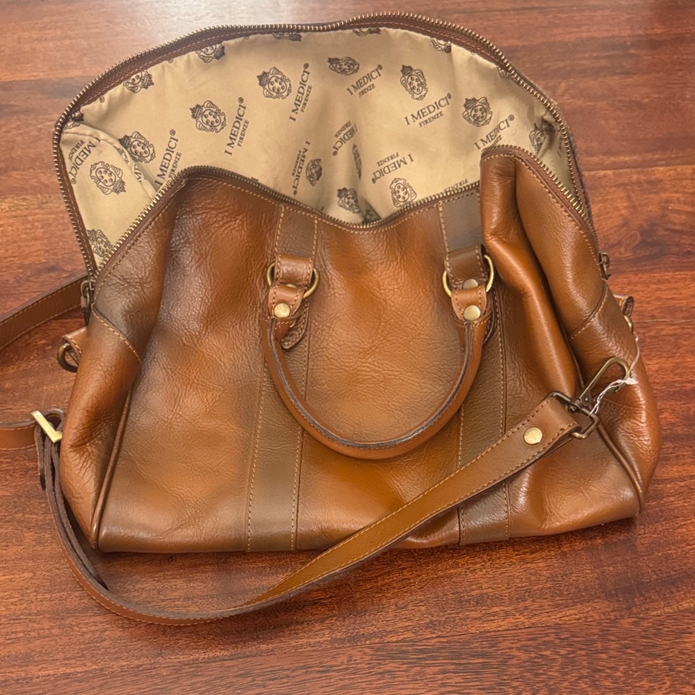 I Medici Firenze Brown Leather Women's Bag